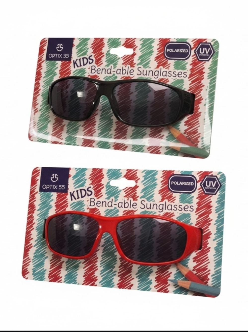 Pick 1 Optix 55 Kids Bendable Polarized UV Protection Sunglasses NIP - Picture 2 of 5